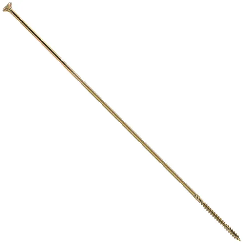 Vista 276 de 8 x 1 revestimiento exterior recubierto de bronce, tornillo de madera multiusos compatible con ACQ, cabeza plana Torx/Star Drive de 1 libra, 288