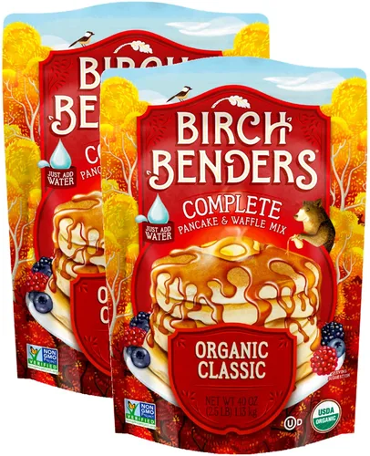 Vista 6 de Birch Benders Mezcla para panqueques y waffles con suero de leche, bolsa de 16 onzas