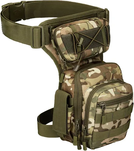 Vista 8 de kingsea Bolsa táctica de pierna caída, impermeable, bolsa táctica para muslos, bolsa multifuncional para mujeres y hombres, bicicleta, motocicleta