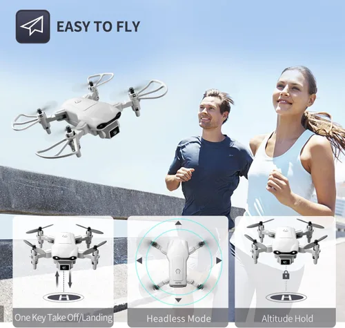 Vista 5 de Mini Drone DRONEEYE 4DV9 con cámara HD 1080P para niños, video en vivo FPV, cuadricóptero RC para adultos, principiantes, juguetes, regalos