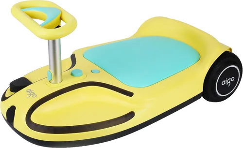 Vista 10 de Coche eléctrico oscilante aigo - Coche eléctrico de 21.6V para niños con pedal y asa de tracción, coche oscilante de 3 velocidades, coche
