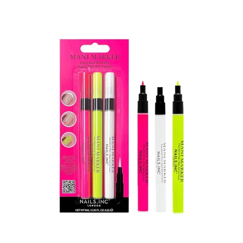 Vista 12 de Nails Inc Mani - Juego de 3 rotuladores para arte de uñas