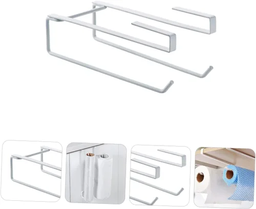 Vista 9 de Soporte para toallas de pared para baño, cocina, diseño moderno y ahorro de espacio