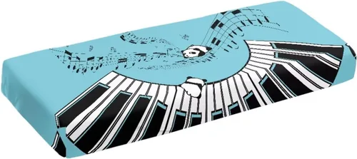 Vista 67 de Cubierta antipolvo para teclado de piano de llama, cubierta protectora de teclado de música elástica para pianos eléctricos digitales