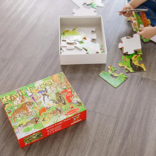 Vista 6 de Rompecabezas de piso de Melissa & Doug (48 piezas de selva, 2x3 pies)