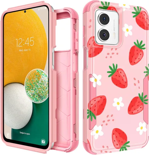 Vista 7 de Funda para teléfono para Motorola Moto G Stylus 5G 2023, diseño único femenino estético para adolescentes, kawaii, flor de ciruela, resistente