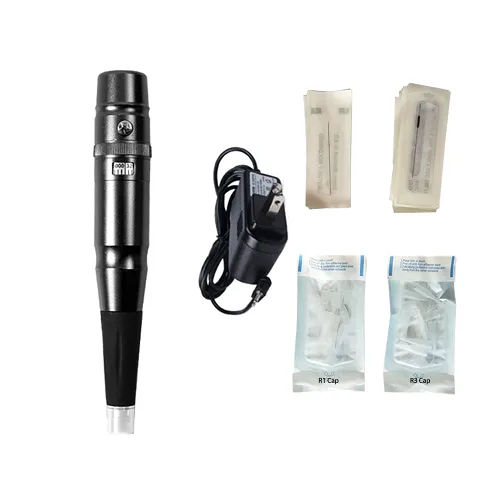 Vista 2 de Maquillaje permanente máquinas tatuaje máquina pluma para Microblading 3D ceja (negro)