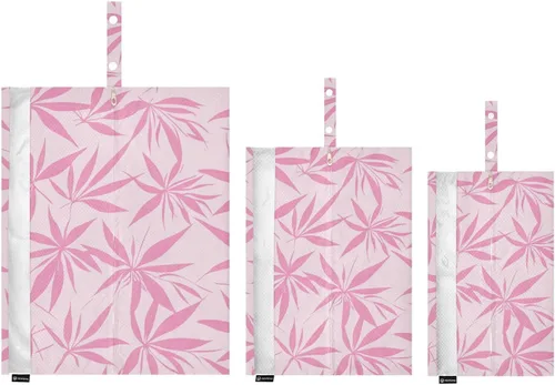 Vista 8 de Maple Leaf Pink 3 Piecing Packing Travel Bag Portable Storage Bags For Travel Storage Bags For Clothes Clothing Organizer