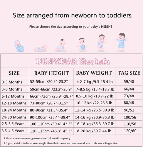 Vista 3 de TONWHAR Baby Boy's Girl's Animal Bodysuit Infant And Toddler's Romper Jumpsuit Halloween Costume Partywear