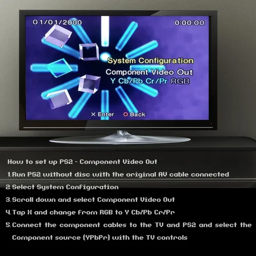 Vista 5 de TNP PS2 Component Cable Premium YPbPr Component Video Cable RCA AV for PlayStation 23 (PS2PS3)