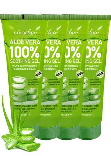 Vista 13 de MIRACLAIR Gel de Aloe Vera para Rostro, Piel, Cabello y Alivio de Quemaduras Solares, Hecho con 100% Gel de Aloe Puro para Todos los Tipos de Piel.