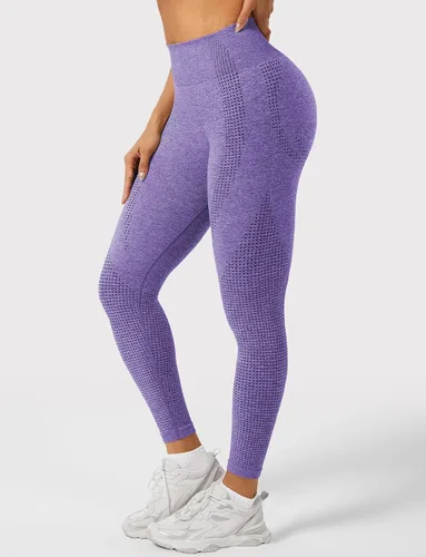 Vista 22 de HIGORUN - Leggings sin costuras para mujer, moldeadores, con diseño gráfico de sonrisas, de cintura alta, para el gimnasio, yoga o hacer ejercicio