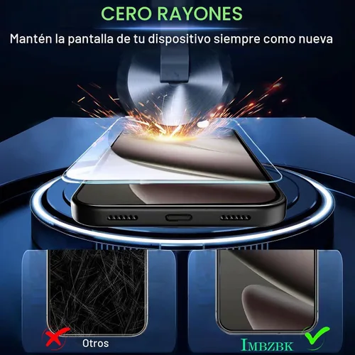 Vista 4 de IMBZBK [Eliminación automática de polvo] Paquete de 3 protectores de pantalla para Google Pixel 10 Pro [compatible con fundas de teléfono], 3