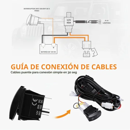 Vista 7 de Auxbeam® Luz LED