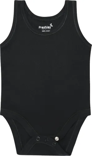 Vista 4 de Bebé 3-pack Negro Sin Mangas Onesies Body - Chaleco