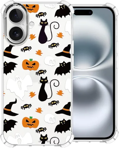 Vista 57 de Funda transparente de Halloween para Google 6a, con patrón de fantasma, funda protectora de TPU suave, delgada, a prueba de golpes, para niños