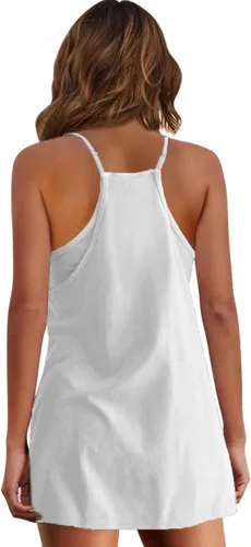 Vista 5 de ATHMILE Vestidos de verano para mujer, minivestido deportivo, deportivo, deportivo, deportivo, vestido corto para mujer, golf, tenis, ejercicio
