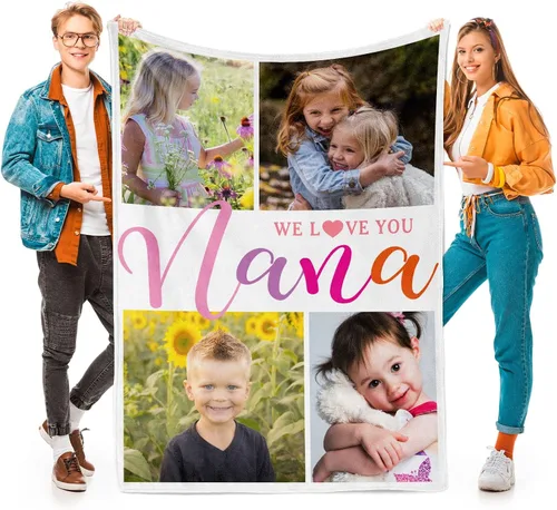 Vista 18 de Printwoo Mantas personalizadas con foto, mantas de fotos personalizadas con mi propia foto, mantas personalizadas con imagen, regalos personalizados