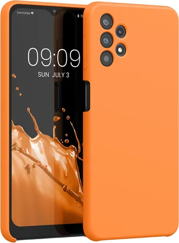 Vista 208 de kwmobile Funda Compatible con Samsung Galaxy A14 5G - Funda de teléfono de TPU y silicona con acabado suave - Verde Lima