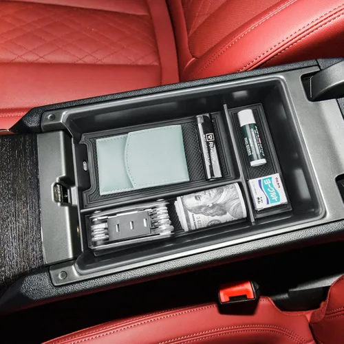 Vista 7 de RUNROAD Organizador de consola central compatible con BMW Serie 3 G20/G21 2019-2026 y Serie 4 G22/G23/i4 2021-2026 Accesorios, bandeja de consola