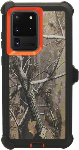 Vista 8 de Funda para Galaxy S20 Ultra (6.9 pulgadas), resistente de cuerpo completo, protección contra caídas de grado militar, funda para cinturón