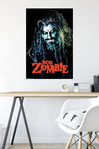 Vista 4 de Trends International Rob Zombie - Póster de pared Hellbilly, 22.375 x 34 pulgadas, versión premium sin marco