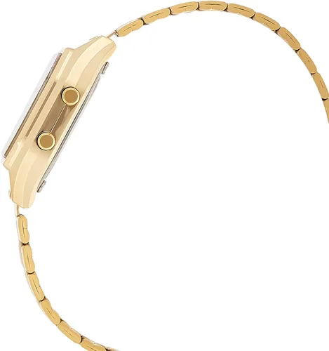 Vista 3 de Casio LA680WGA-4C Reloj digital vintage con alarma de tono dorado para mujer Tono dorado Casual