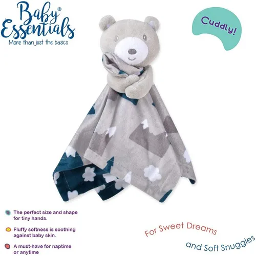 Vista 2 de Manta Snuggler de Minky con Animal para Niños, Bebés, Niños, Niñas, Manta de Seguridad Neutral de Género con Animal de Peluche