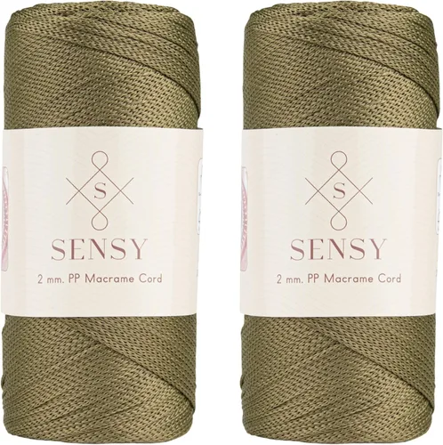 Vista 98 de Sensy Premium 2mm 229.5 metros de cuerda de poliéster 100% cordón de polipropileno Cordón de macramé 2mm Cordón para bolso de crochet Hilo