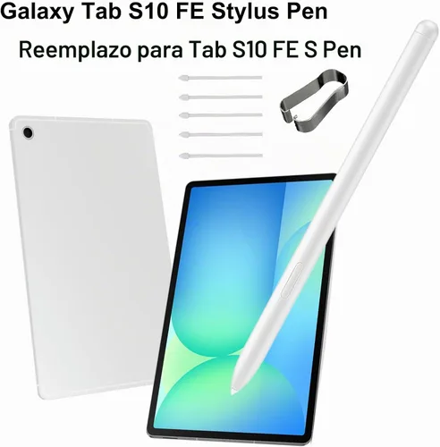 Vista 6 de Tab S10 FE S Pen Reemplazo para Samsung Galaxy Tab S10 Fe, S10 Lite, Galaxy Tab S10 FE + lápiz capacitivo de repuesto para Tab S10 FE + S Pen
