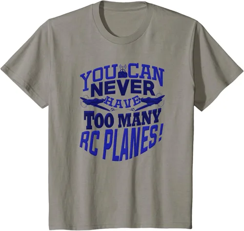 Vista 22 de RC Plane You Can Never Have Too Many RC Aviones Hobby Lover - Camiseta, gris, S