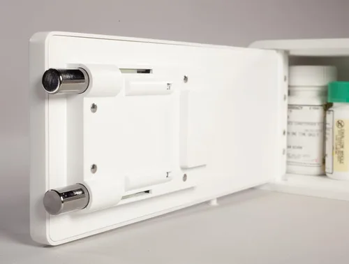 Vista 4 de MEDICINE RX SAFE - Caja fuerte con llave de barril para botiquín
