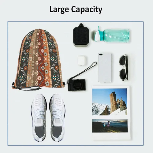 Vista 3 de Beabes Acuarela Unicornio Cordón Bolsas Mochila Gimnasio Saco, Multi-a68, Mochilas de viaje