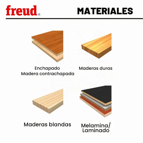 Vista 4 de Freud Broca de enrutador de rodamiento superior e inferior de 1/2 pulgada con carburo de alta densidad Tico para un máximo rendimiento, ideal