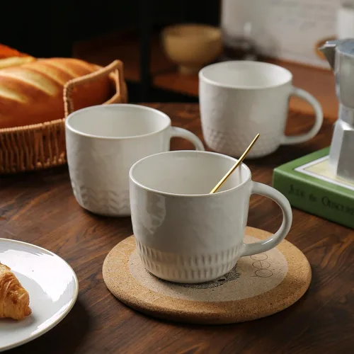 Vista 8 de 4 tazas de café hechas a mano de 11 oz