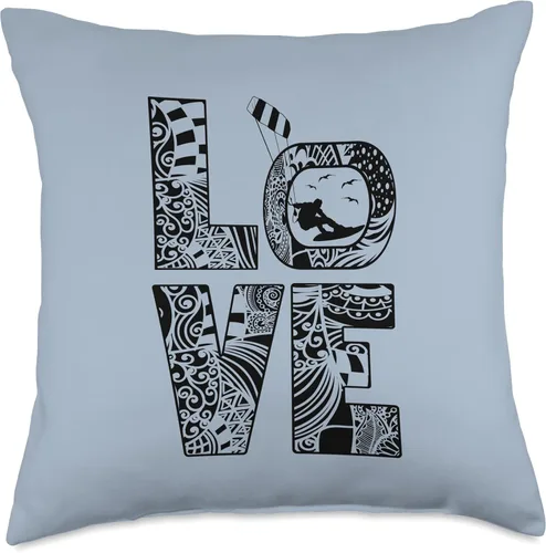 Vista 4 de Kitesurfer Kiteboard Kitesurfing Vintage-Surf Quote Kitesurf Throw Pillow
