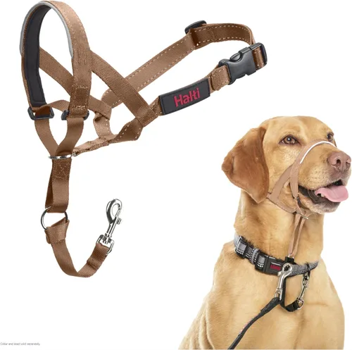 Vista 30 de Collar Halti - Detén a tu perro de tirar de la correa. Ajustable, reflectante y ligero, con banda nasal acolchada. Collar anti-tirón de Negro