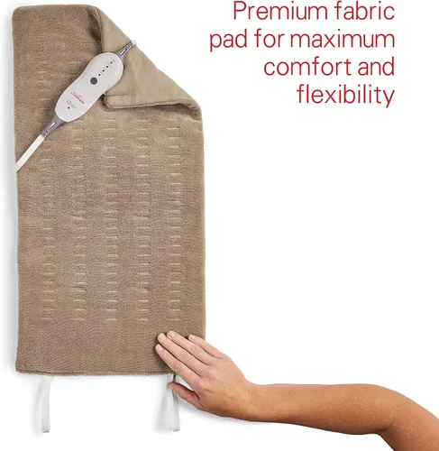 Vista 6 de Sunbeam Premium Sunbeam Heating Pad with Compact Storage King Size Beige,(Pack of 6)