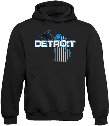 Vista 42 de Xtreme Apparrel Team Field Map Men's Hoodie Sweatshirt for Football Fans