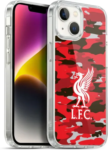 Vista 192 de Head Case Designs Funda de gel con licencia oficial del Liverpool Football Club Away Colourways Crest Camou [protección de grado militar] compatible