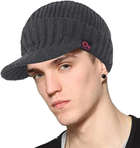 Vista 22 de Janey&Rubbins Gorro de punto diario con orejeras con forro polar y calavera