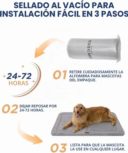 Vista 8 de Joydeco Tapete para Jaula de Perro de Perfil Bajo, Almohadilla de Cama Reversible, Tapete para Perro Lavable con Vellón Ultra Suave, Diseño Compacto