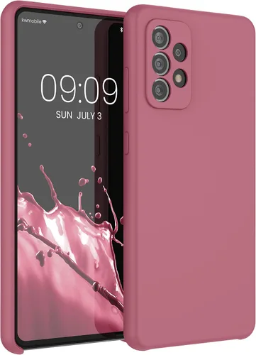 Vista 303 de kwmobile Funda Compatible con Samsung Galaxy A14 5G - Funda de teléfono de TPU y silicona con acabado suave - Verde Lima