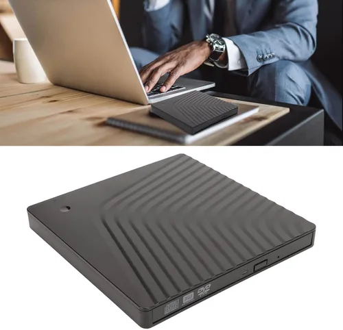 Vista 7 de Pomya Unidad de DVD externa USB 3.0 Protable CD DVD ROM para computadora portátil, USB2.0 USB3.0 Compatible