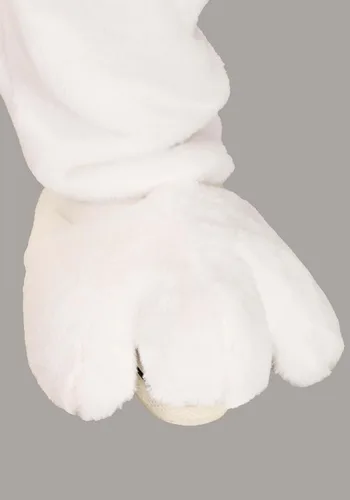 Vista 6 de Disfraz de conejo de Pascua blanco para adulto
