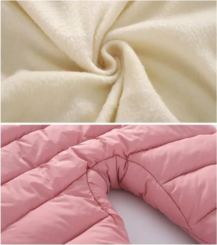Vista 4 de Traje de nieve unisex con forro de franela para bebé, 3 piezas, overol cálido de invierno