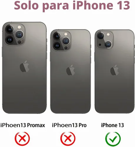 Vista 2 de Diverbox Funda para iPhone 13 [a prueba de golpes] [a prueba de caídas] [protector de pantalla de vidrio templado + protector de lente de cámara]