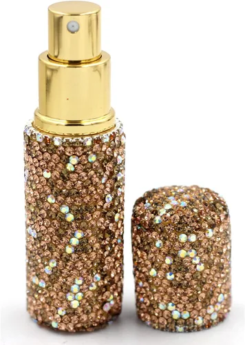 Vista 3 de Botella de spray portátil vacía con diamantes de imitación, botella de spray de perfume cosmético botella de aceite esencial botella de perfume