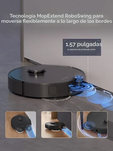 Vista 3 de DREAME X30 Ultra Robot Aspirador y Fregona Combo, Succión de 8300Pa, Fregona Extensible y Autolimpiante con Agua de 140°F, Fregona Removible