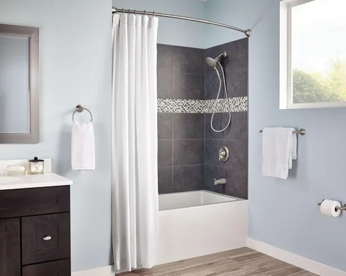 Vista 7 de Moen DN6886BN Sage – Anillo para toallas de baño con un poste, níquel cepillado resistente a manchas